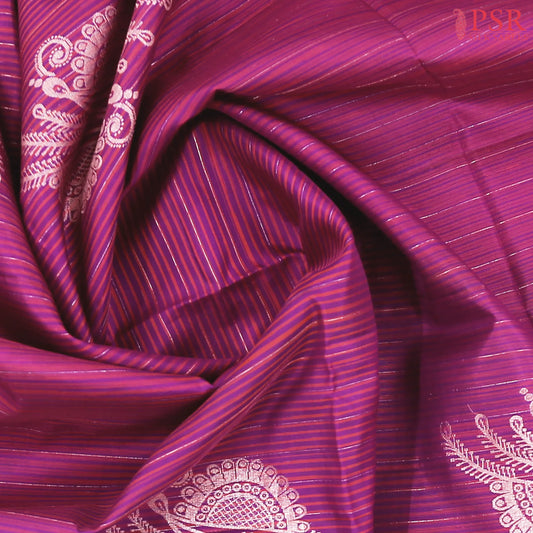 Dark Magenta Purple Soft Silk Saree