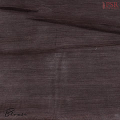 Carob Brown Munga Silk Saree