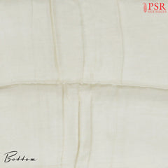 Cream Beige Art Tissue Dress Material