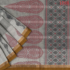 Grey Kovai Cotton Saree