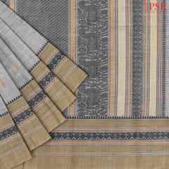Grey Kalakshetra Kovai Cotton Saree