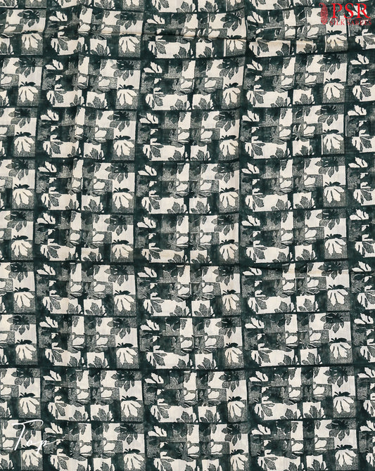 Dark Green Assam Silk Dress Material