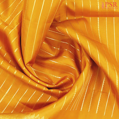 Apricot Orange Kanchipuram Silk Saree