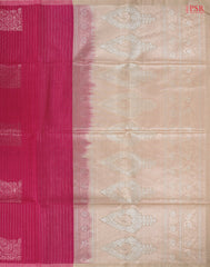 Hot Pink Silk Cotton Saree