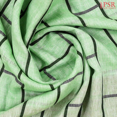 Spring Green Linen Saree