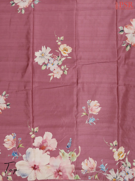 Onion Pink Semi Tassar Dress Material