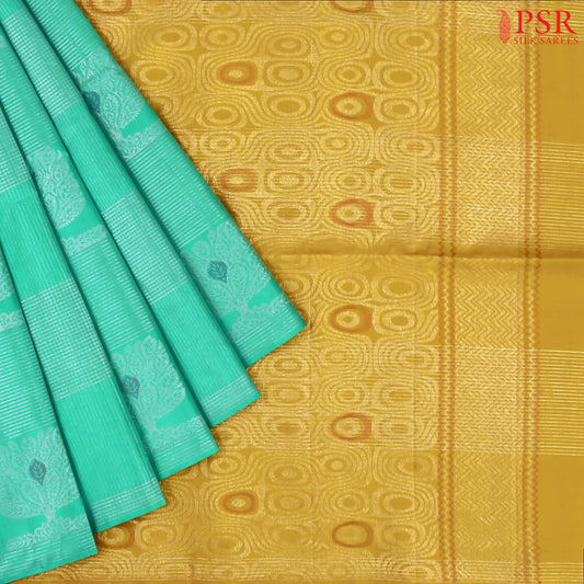 Caribbean Green Soft Silk Saree