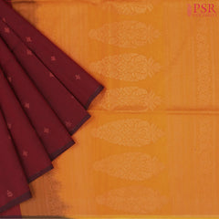 Maroon Semi Silk Cotton Saree