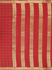 Red Mysore Silk Saree