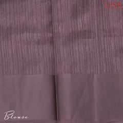 Dark Mauve Green Silk Saree