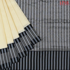 Floral Beige Soft Silk Saree