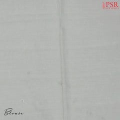 Gainsboro Grey Organza Embroidery Saree