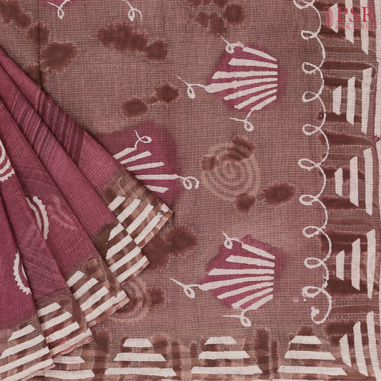 Dull Magneta Kota Saree