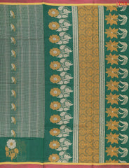 Dark Green Kovai Cotton Saree