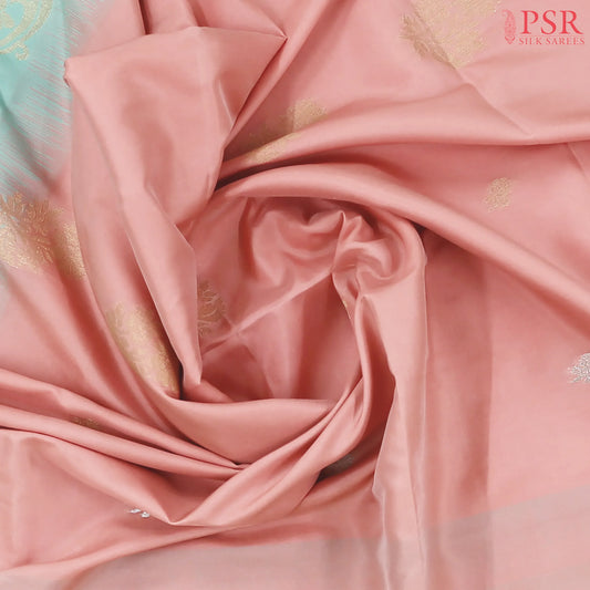 Light Candlelight Peach Soft Art Silk Saree