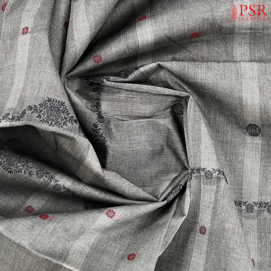 Grey Kovai Cotton Saree