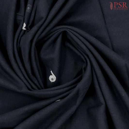 Black Byloom Cotton Saree