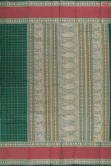 Dark Green Kalakshetra Kovai Cotton Saree