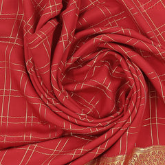 Red Mysore Silk Saree