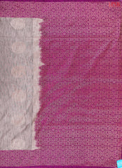 Mauve Grey Jute Art Silk Saree