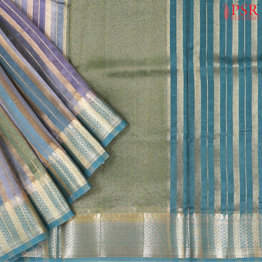 Multicolor Semi Chiniya Saree
