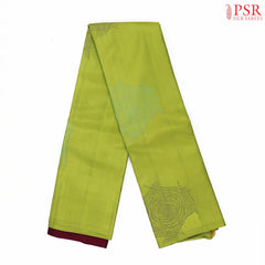 Chartreuse Green Kanchipuram Silk Saree