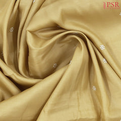 Mellow Yellow Semi Dupion Saree