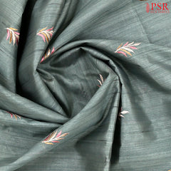 Harbour Grey Kosa Embroidery Saree