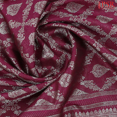 Burgundy Kanchipuram Silk Saree