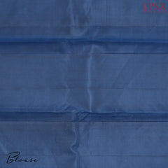 Prussian Blue Fancy Kanchipuram Silk Saree