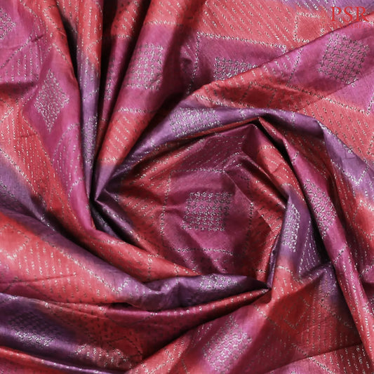 Tricolor Banaras Tussar Silk Saree