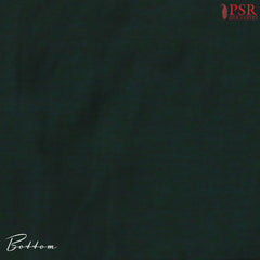 Dark Green Assam Silk Dress Material