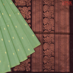 Pistachio Green Silk Cotton Saree
