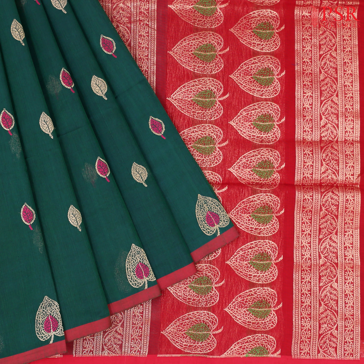 Emerald Green Kovai Cotton Saree