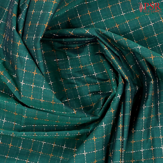 Dark Green Kalakshetra Kovai Cotton Saree