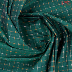 Dark Green Kalakshetra Kovai Cotton Saree