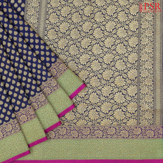 Dark Blue Summer Silk Saree