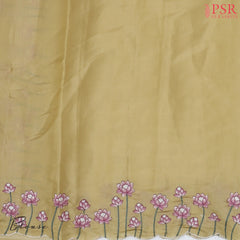 Mellow Yellow Semi Dupion Saree