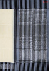 Floral Beige Soft Silk Saree