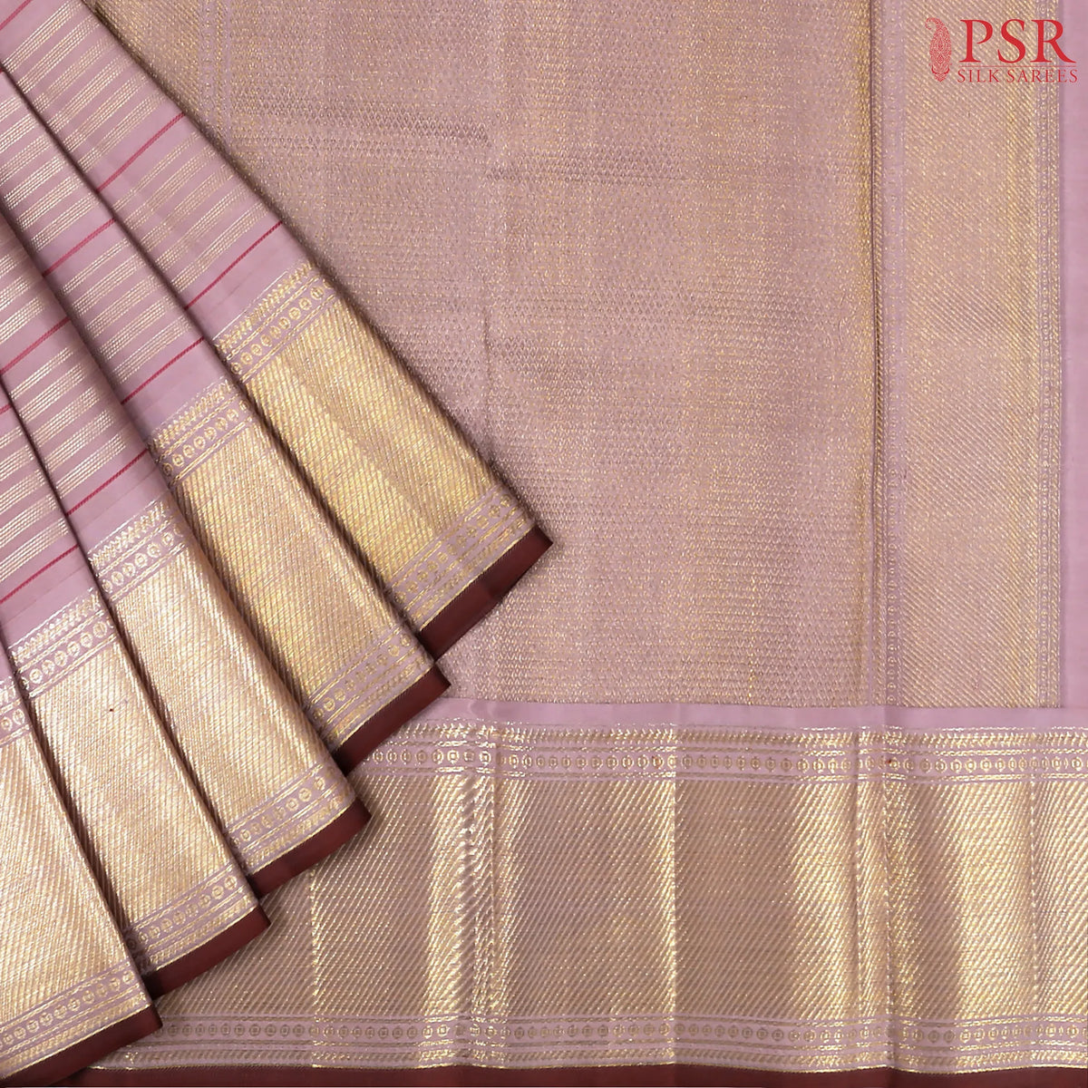 Puce Pink Kanchipuram Silk Saree