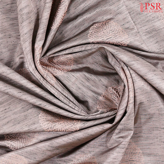 Mauve Grey Jute Art Silk Saree