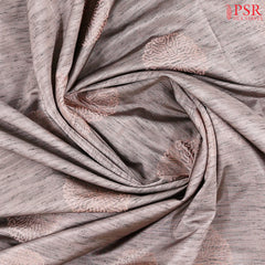 Mauve Grey Jute Art Silk Saree