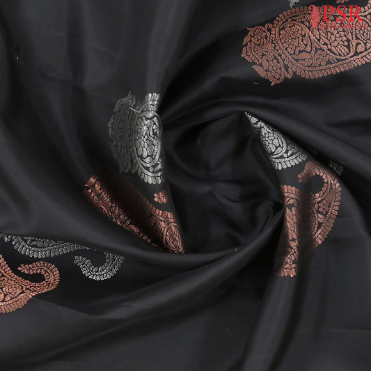 Black Soft Silk Mix Saree