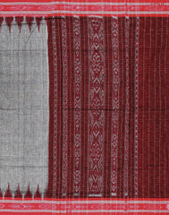 Dark Grey Ikkat Cotton Saree