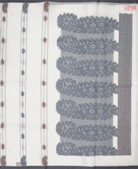 Powder White Kovai Cotton Saree