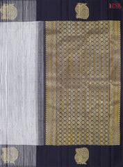 Grey Kanchipuram Silk Saree