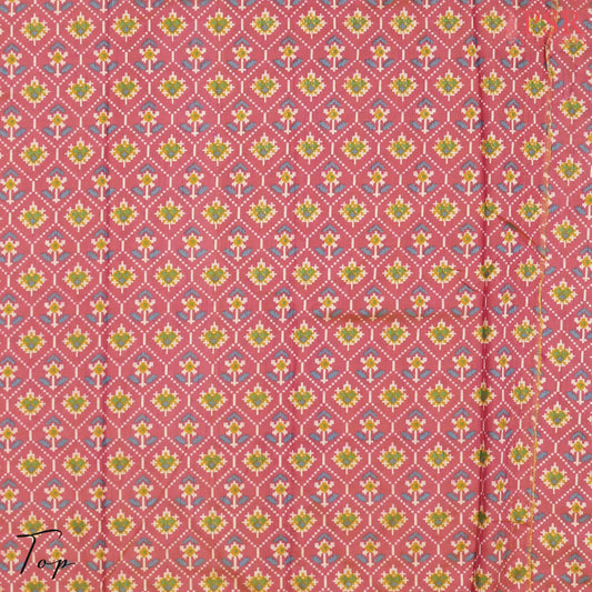 Pink Soft Patola Semi Silk Dress Material