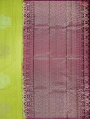 Chartreuse Green Kanchipuram Silk Saree