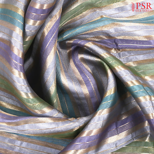 Multicolor Semi Chiniya Saree