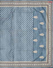 Carolina Blue Semi Dupion Saree